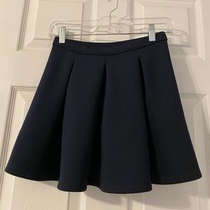 Navy Mini Skater Skirt